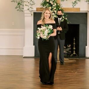 BHLDN Black Formal Gown